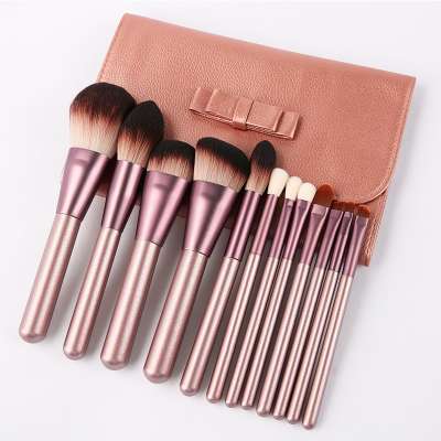 Makeup Brush Professional Set Factory Wholesale Private Label Vegan Makeup Brush Set with Bag